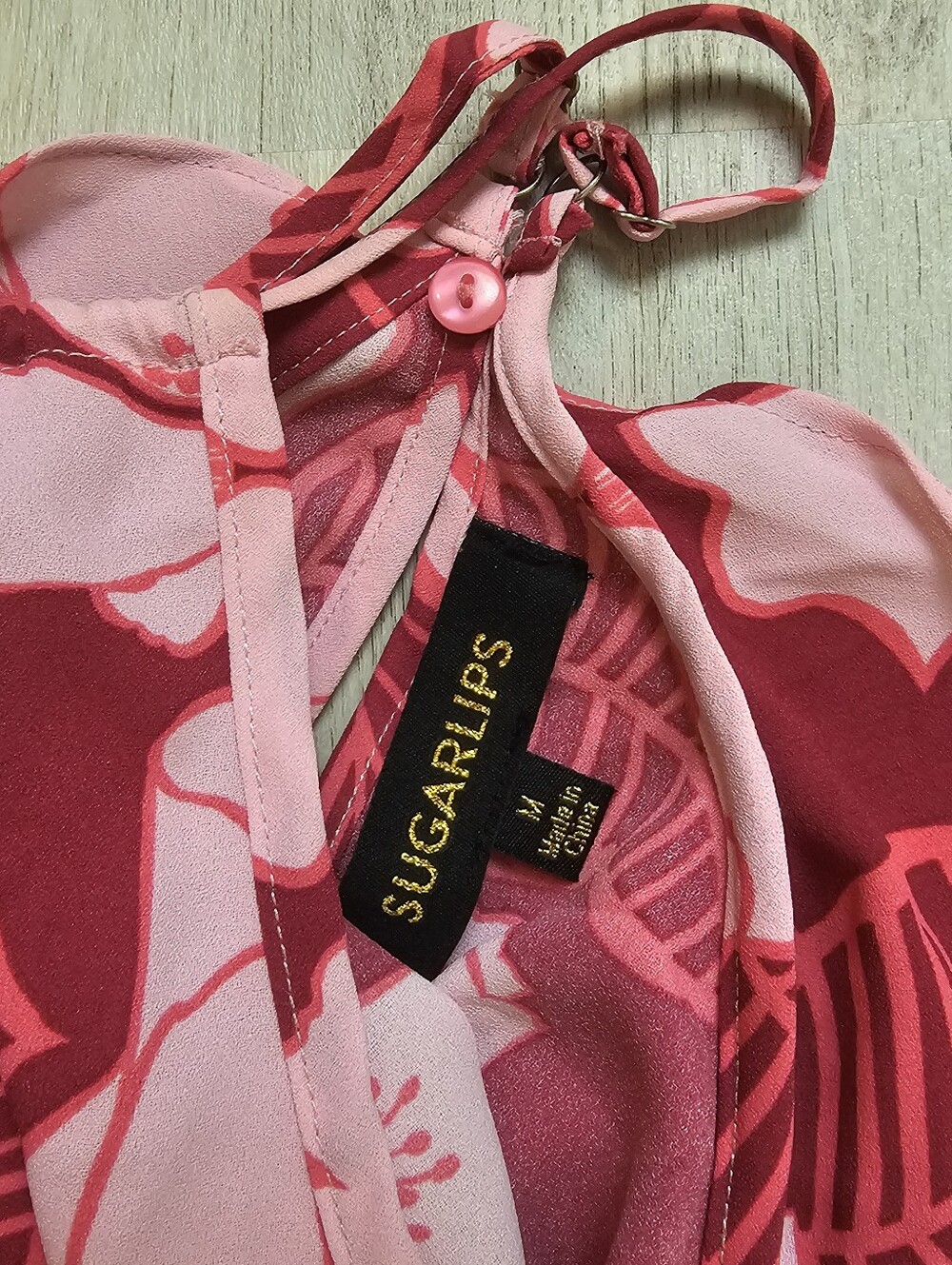 Sugar Lips Matching Halter Top Ruffle Wide Leg Pant Set - Picture 4 of 8